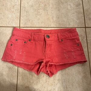Coral Vintage Blue Asphalt Microshorts